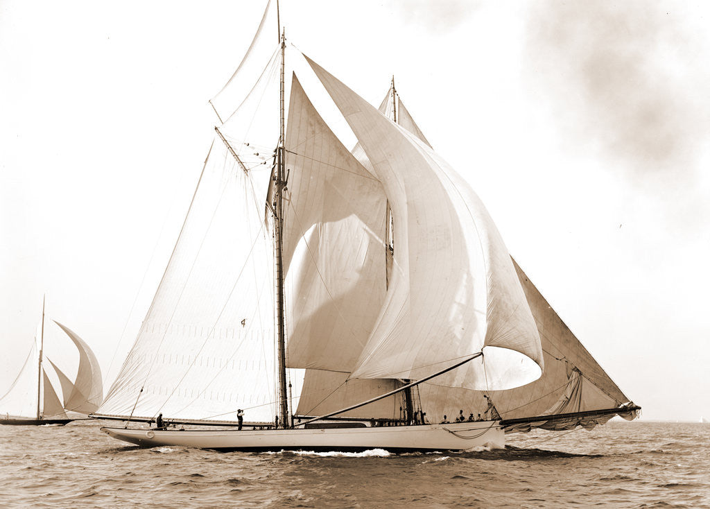 Detail of Mayflower, Goelet Cup Race, Mayflower (Schooner), 1891 by Anonymous