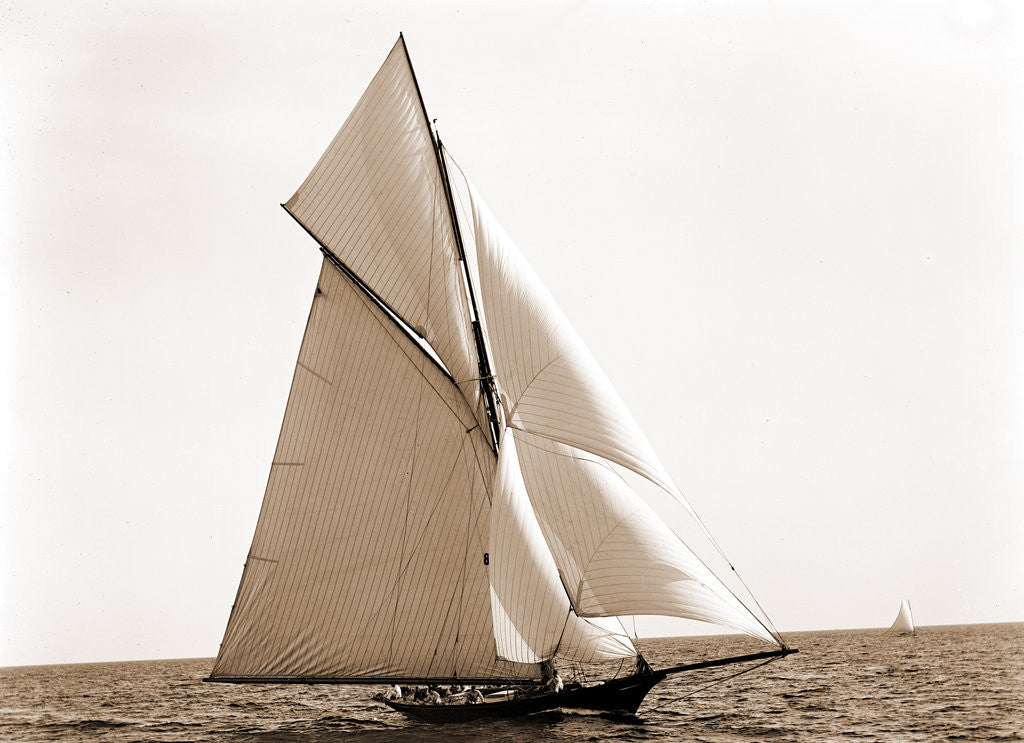 Detail of Oweene, Corinthian sweepstakes, Corinthian Yacht Club, Oweene (Sloop), 1891 by Anonymous