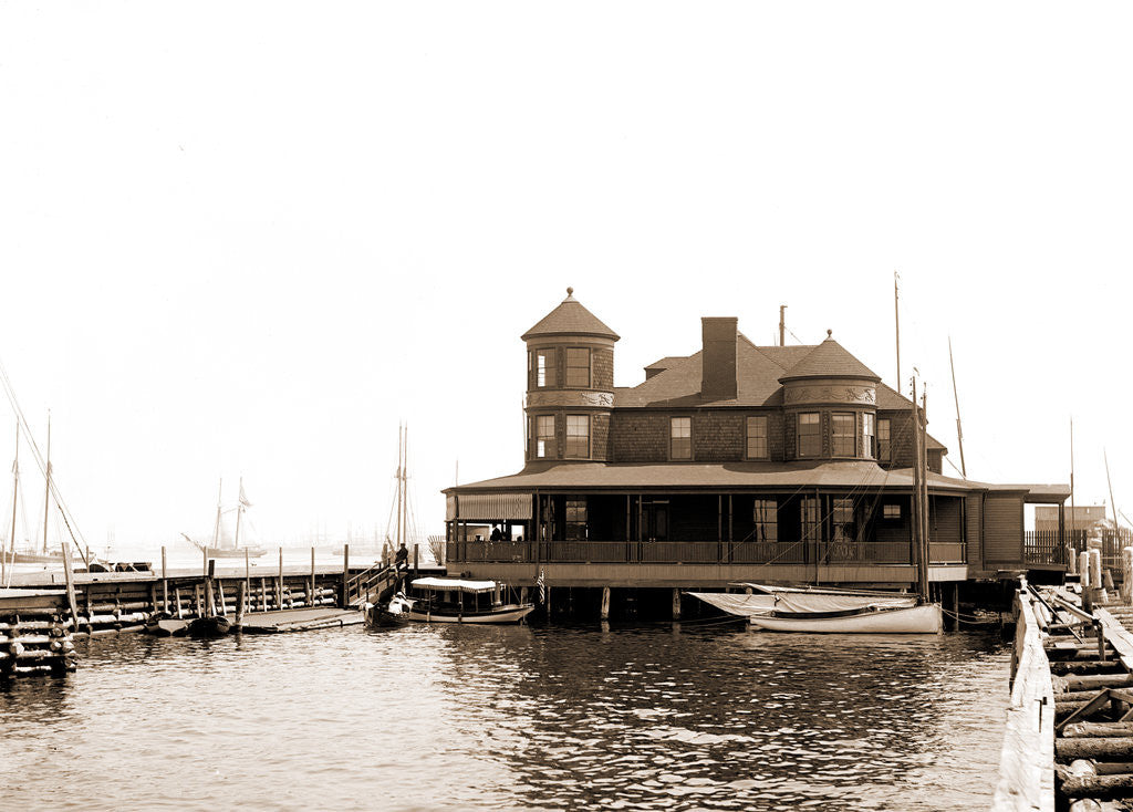 Detail of Atlantic Yacht Club House, Bay Ridge, Atlantic Yacht Club by Anonymous