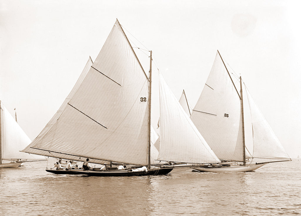 Detail of Catspaw, July 29, 1892, Catspaw (Yacht) by Anonymous