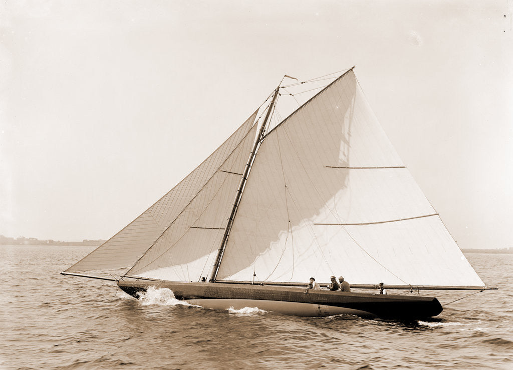 Detail of Drusilla, August 4, 1892, Drusilla (Sloop), 1892 by Anonymous