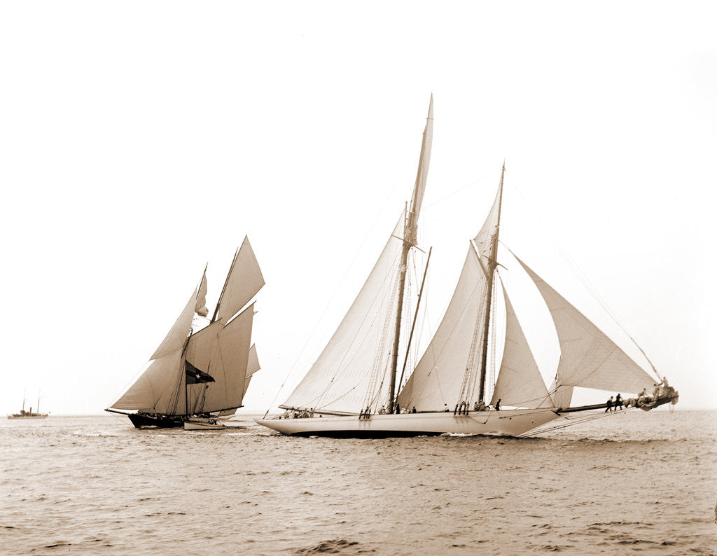Detail of Alcaea and Lasca, Alcaea (Schooner), 1892 by Anonymous