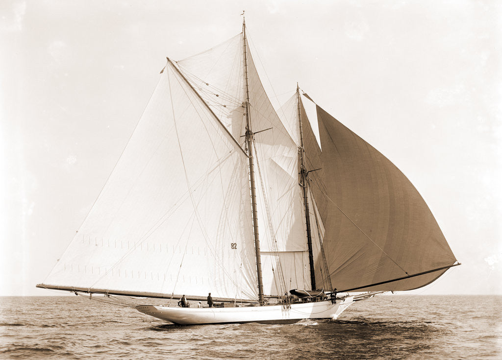 Detail of Alcaea (Schooner), 1892 by Anonymous
