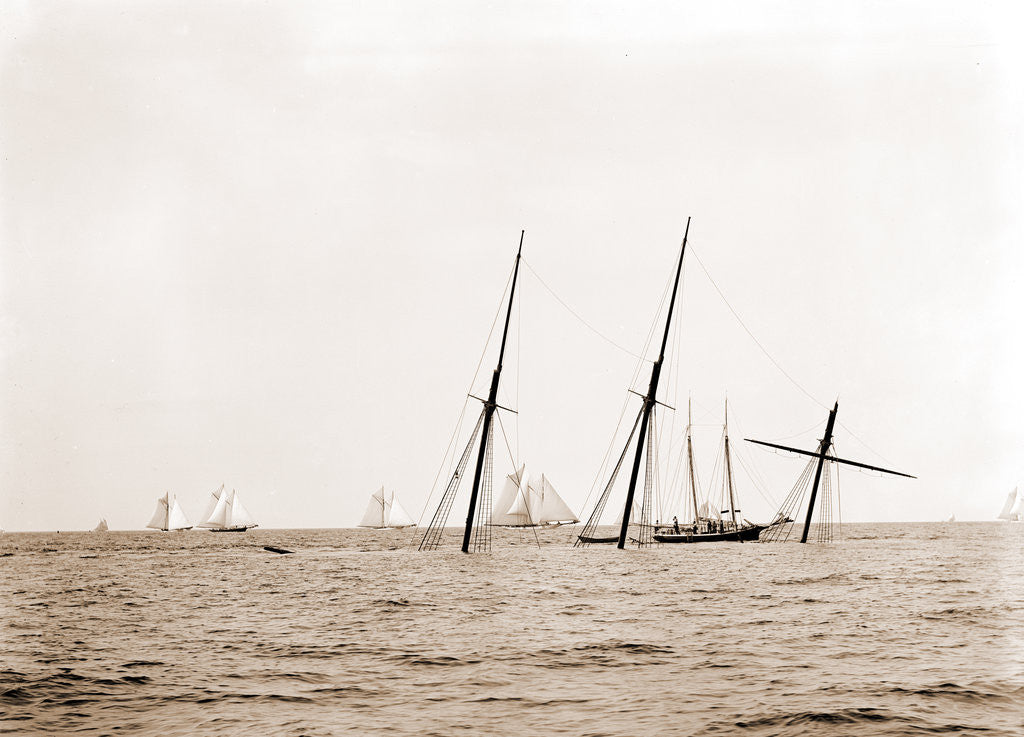 Detail of Wreck of Alba, Aug. 8, 1892, Alba (Yacht) by Anonymous