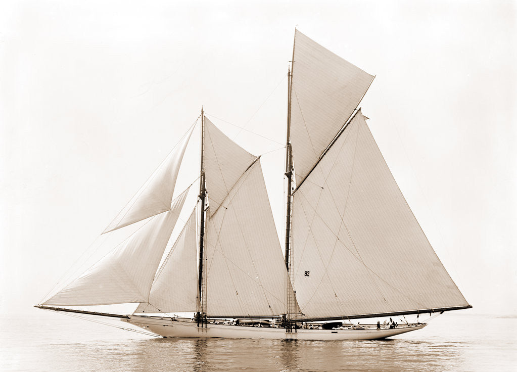Detail of Alcaea (Schooner), 1892 by Anonymous