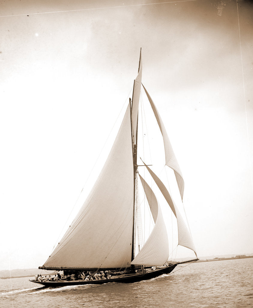 Detail of British cutter Britannia by Henry Greenwood Peabody
