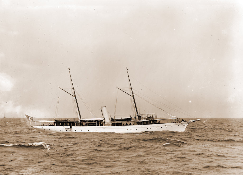 Detail of Wadena (Steam yacht), 1880 by Anonymous