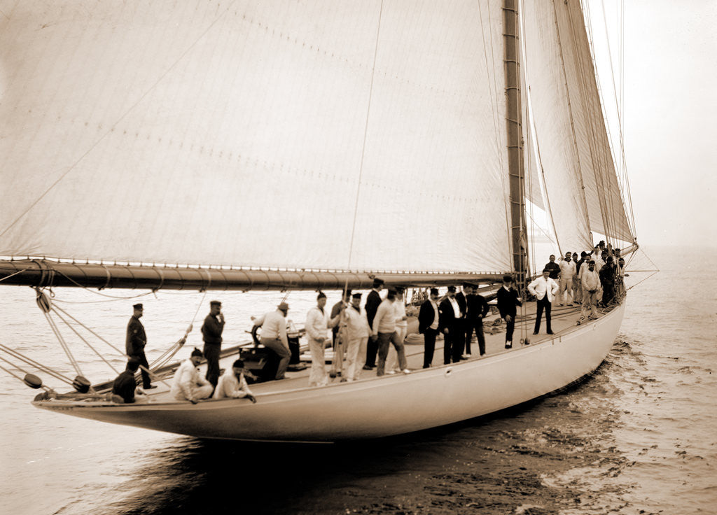 Detail of Deck of Vigilant, Vigilant (Yacht) by Anonymous