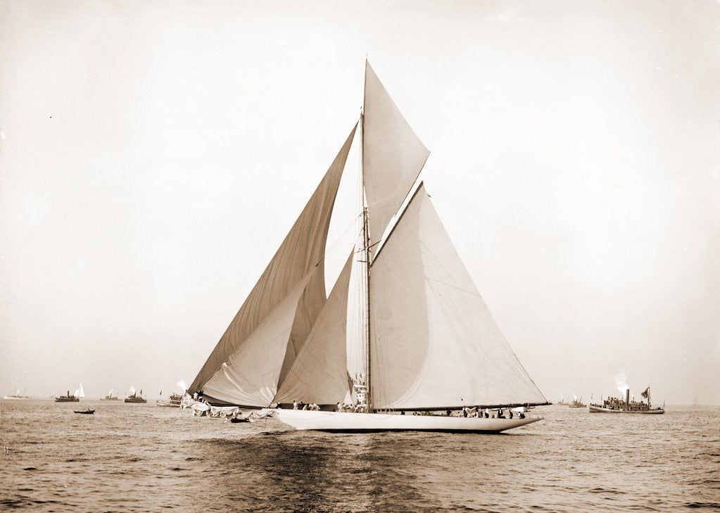 Detail of Vigilant rounding outer mark, Vigilant (Yacht) by Anonymous