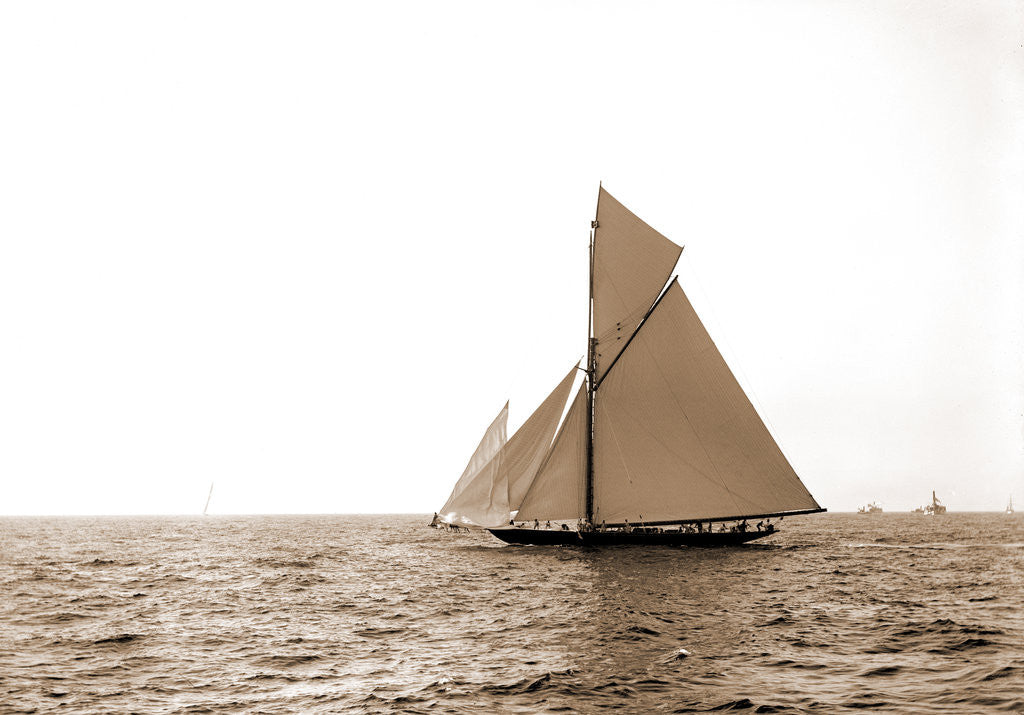 Detail of Valkyrie rounding outer mark, Valkyrie II (Yacht) by Anonymous