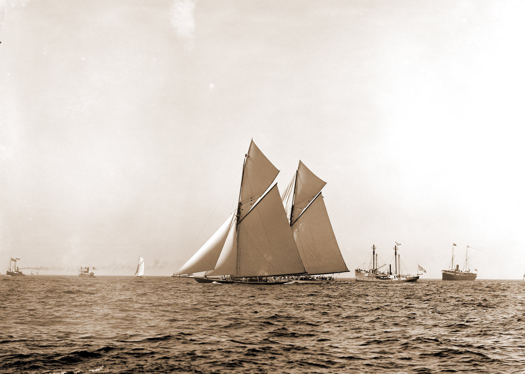 Detail of The start, October 9, 1893 by Henry Greenwood Peabody