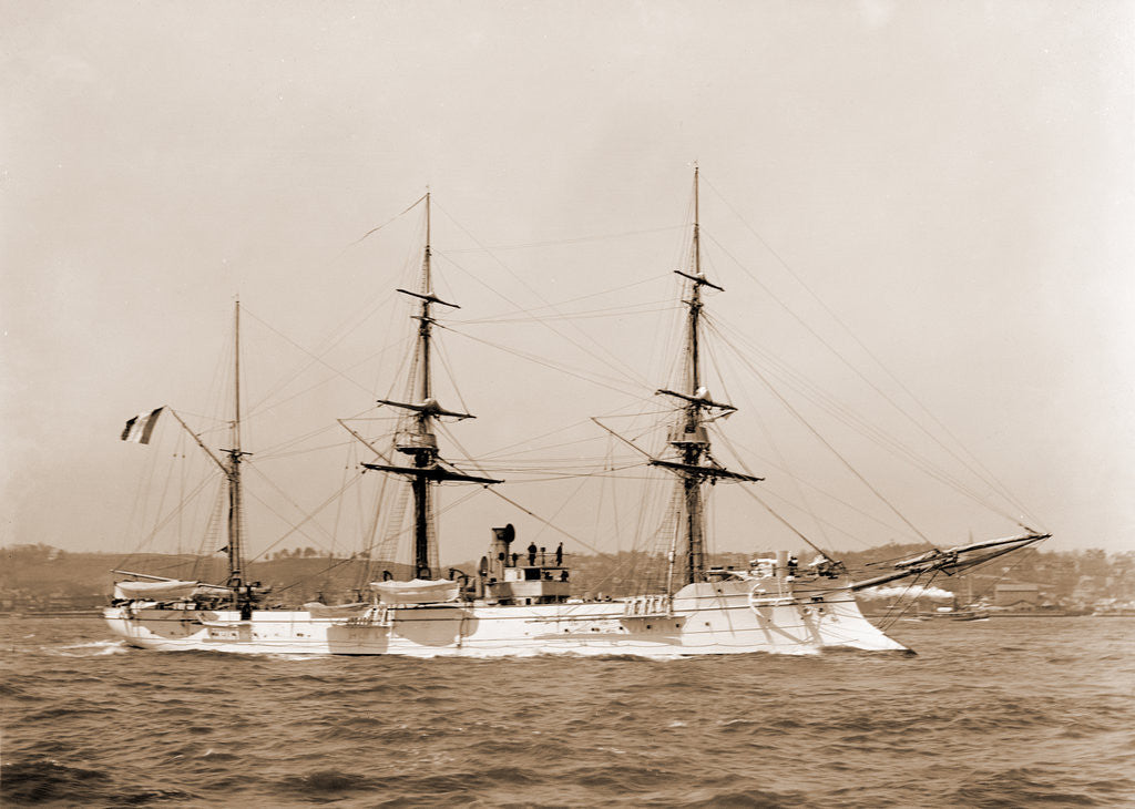 Detail of Hussard, French ship, Hussard (Ship), 1890 by Anonymous