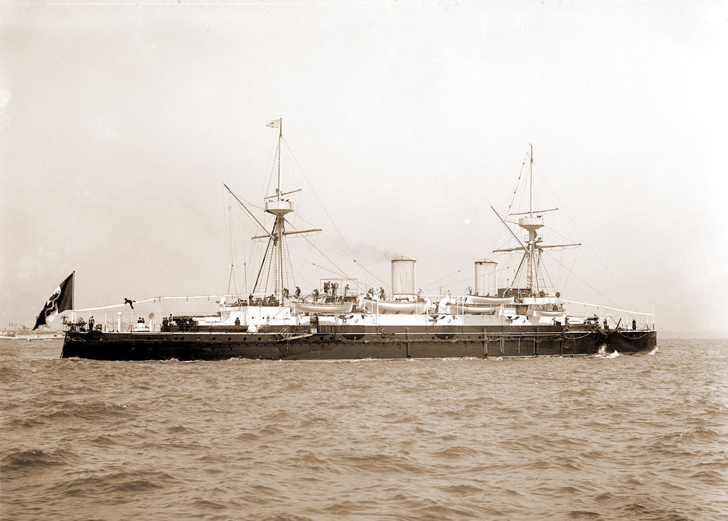 Detail of Italian cruiser Etna, Etna (Cruiser), 1890 by Anonymous