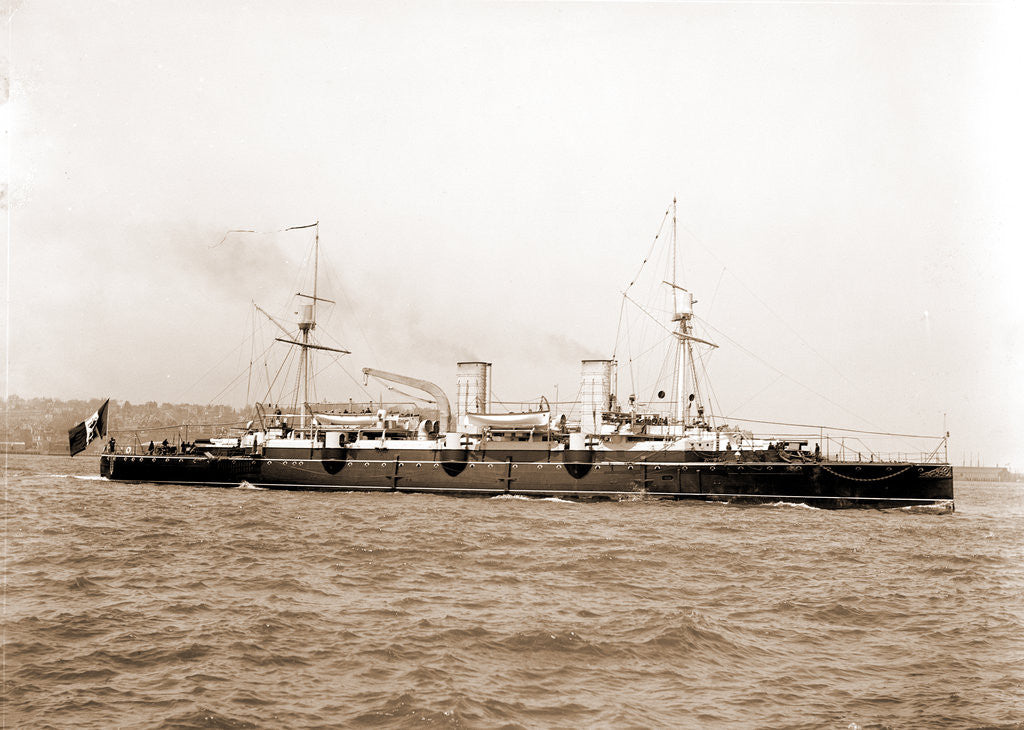 Detail of Italian cruiser Giovanni Bausan, Giovanni Bausan (Ship), 1890 by Anonymous