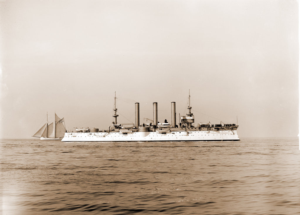 Detail of U.S.S. Brooklyn, Brooklyn (Cruiser), 1899 by Anonymous