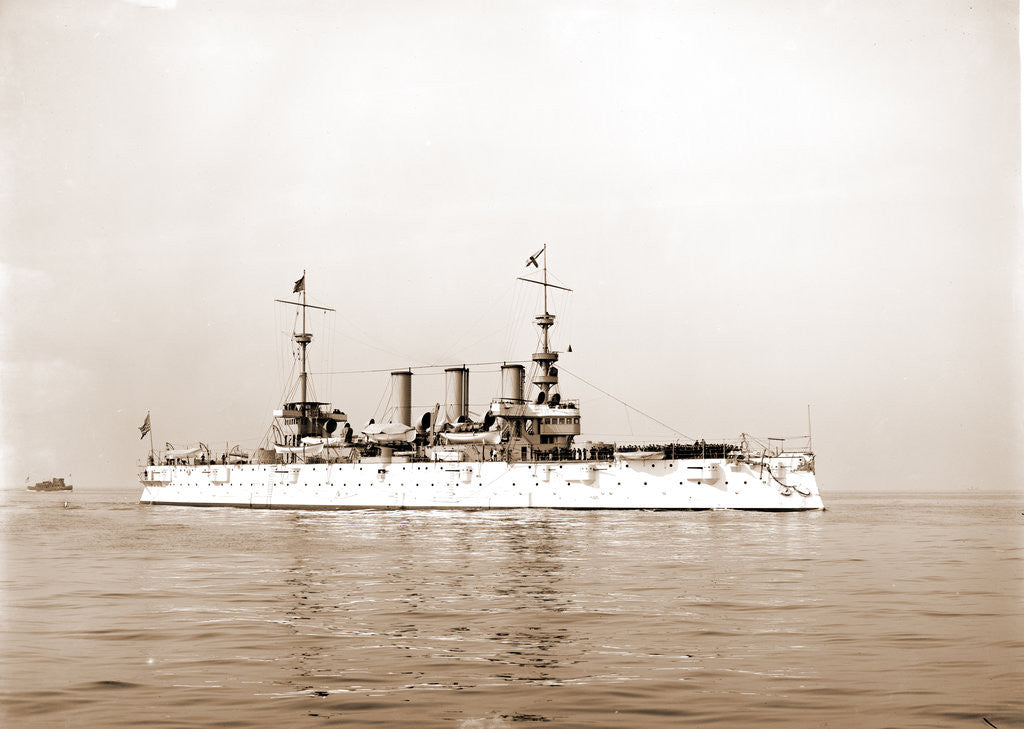 Detail of U.S.S. New York, New York (Cruiser), 1899 by Anonymous
