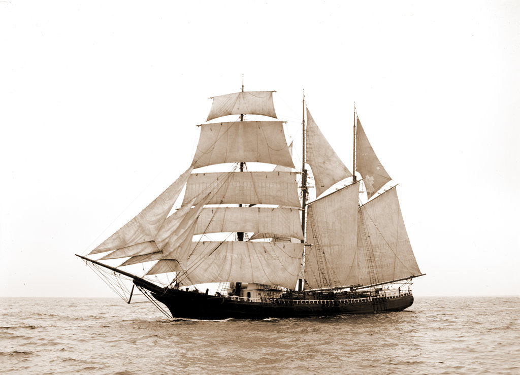 Detail of Barkentine Ethyl by Anonymous