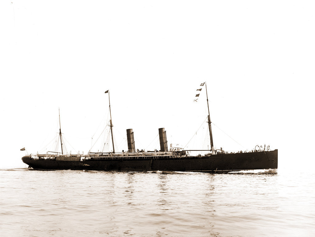 Detail of Steamer Servia, Cunard Line, Servia (Ocean liner), 1899 by Anonymous