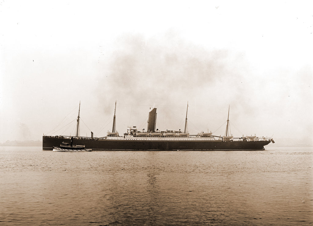 Detail of Saxonia, Cunard Line, Saxonia (Steamship), 1880 by Anonymous