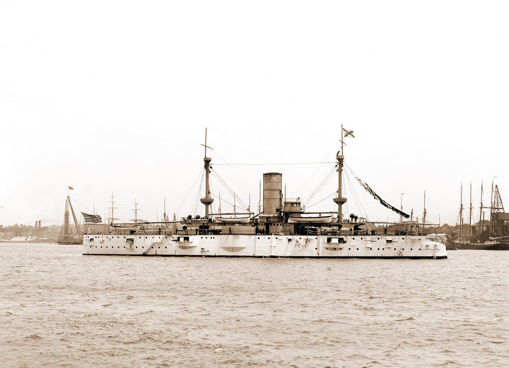 Detail of U.S.S. Texas, Texas (Battleship), 1895 by Anonymous