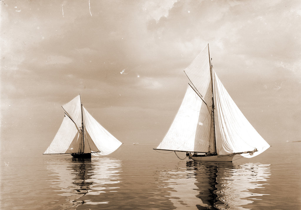Detail of A drifting match, Rosalind and Beetle by Henry Greenwood Peabody