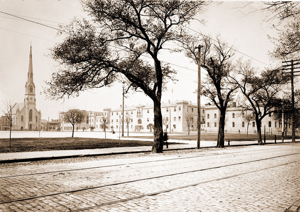 Detail of The Citadel, Marion Square by Anonymous