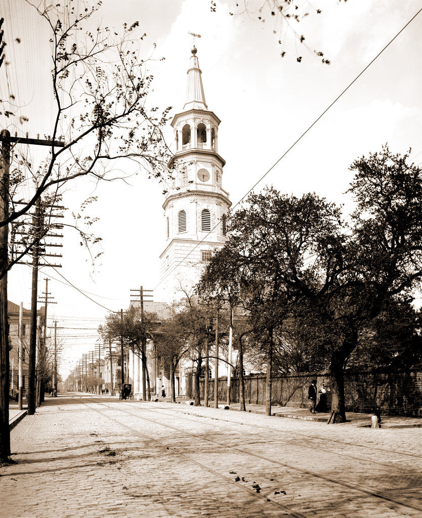 Detail of St. Michael's Church, Charleston by Anonymous