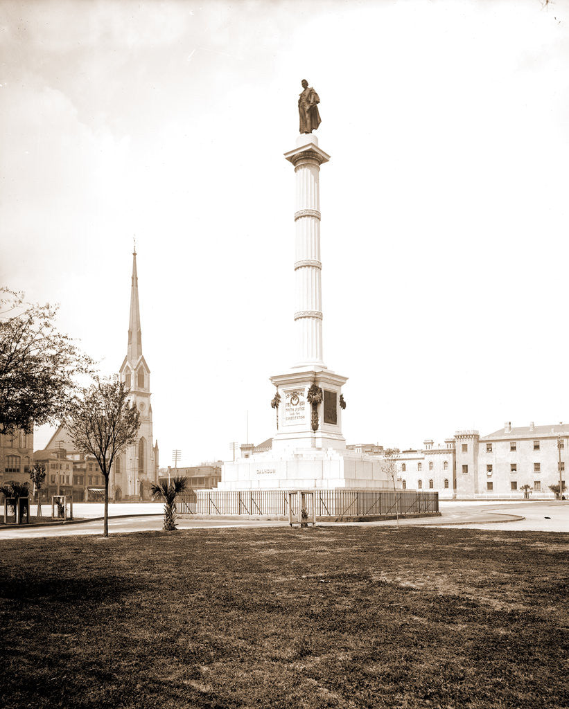 Detail of Calhoun Monument, Marion Square by Anonymous