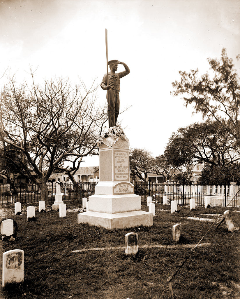 Detail of Monument to the Maine soldiers, Key West by Anonymous