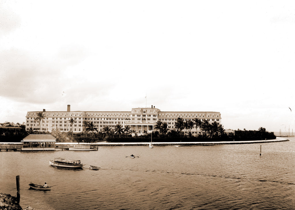 Detail of Hotel Royal Palm from the bay, Miami by Anonymous