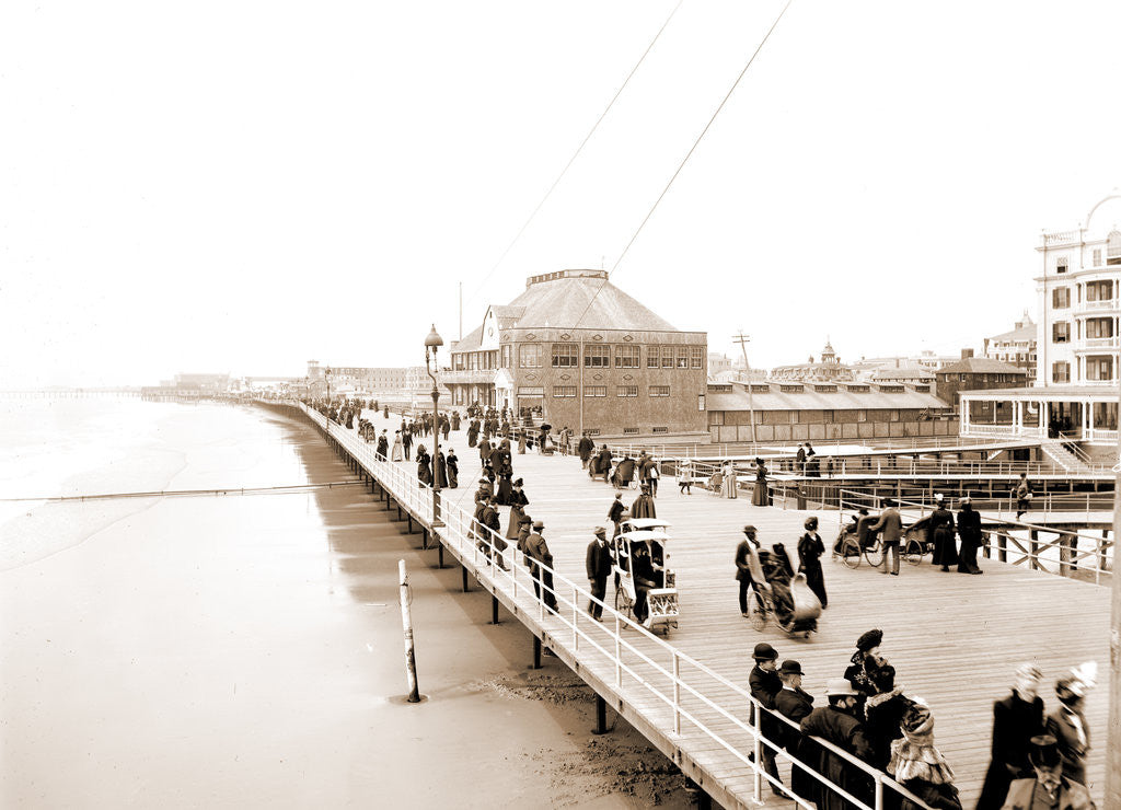 Detail of Board walk near the casino, Atlantic City by Anonymous