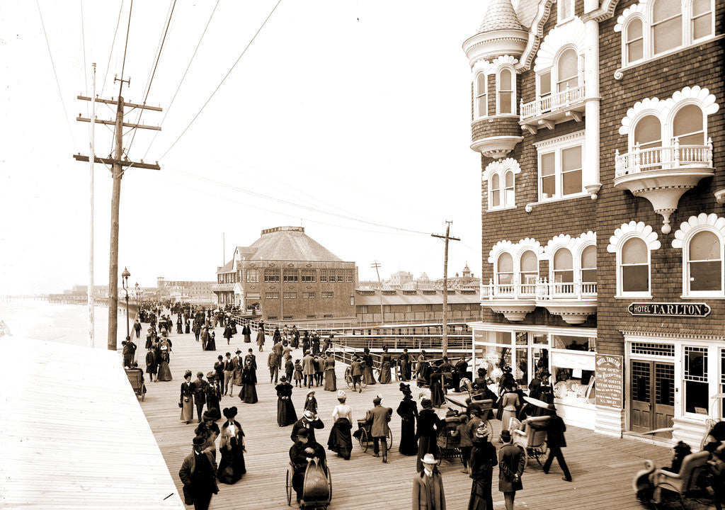 Detail of Board walk near the casino, Atlantic City by Anonymous
