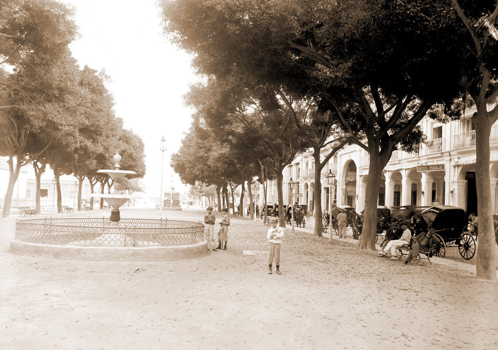 Detail of Prado and Hotel Pasaje, Havana by Anonymous