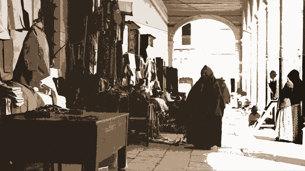 Detail of Portales of the Alhondiga, Jackson by Anonymous