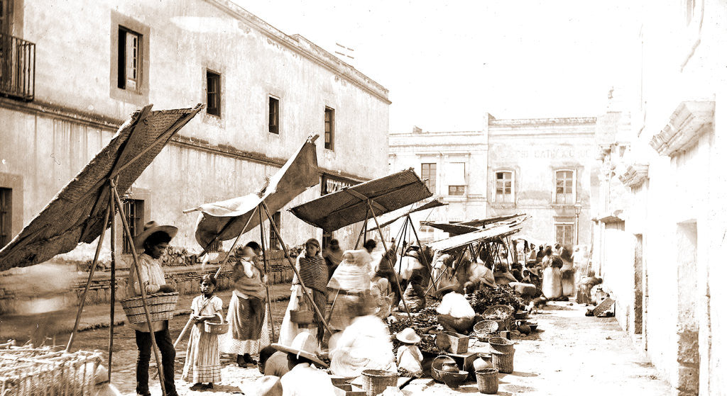 Detail of Mexico street market, Jackson by Anonymous