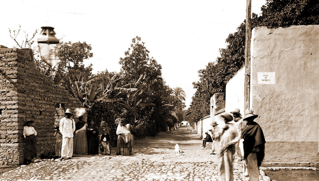Detail of Street scenes in Cuautla, Jackson by Anonymous