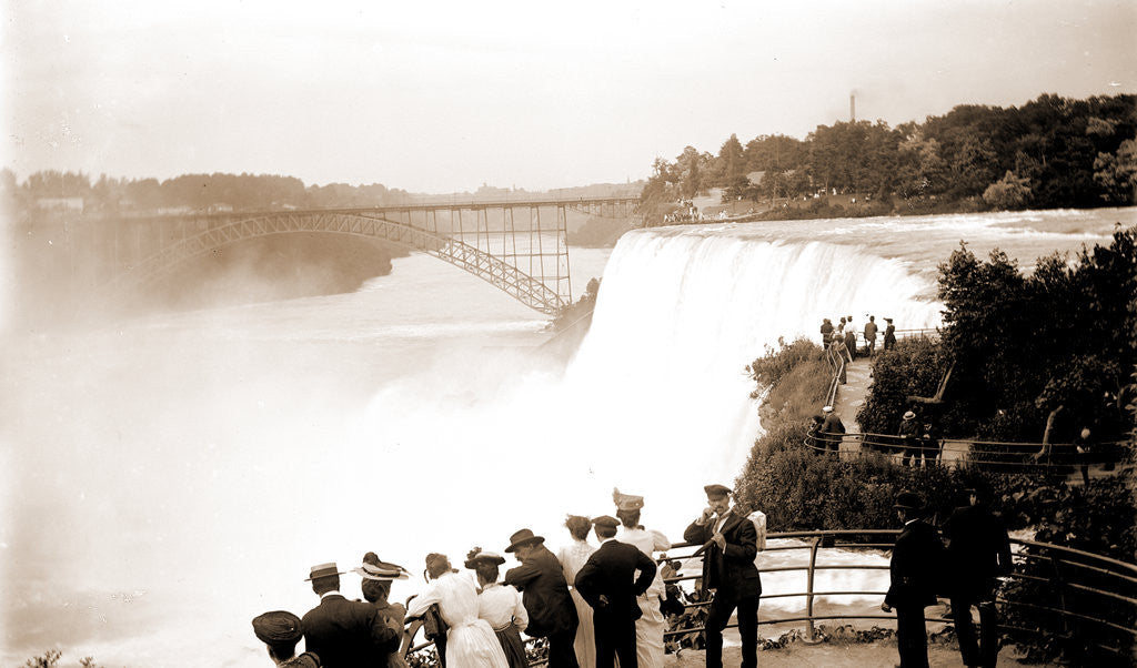 Detail of American Falls from Goat Island, Waterfalls by Anonymous
