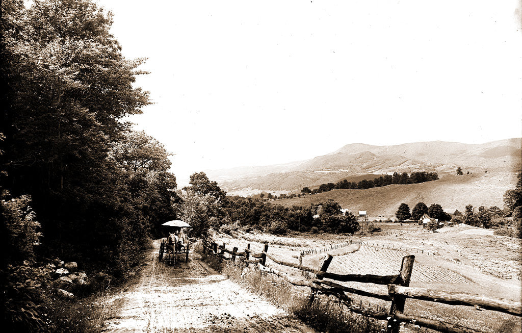 Detail of Mountain road in the Berkshires, Roads by Anonymous