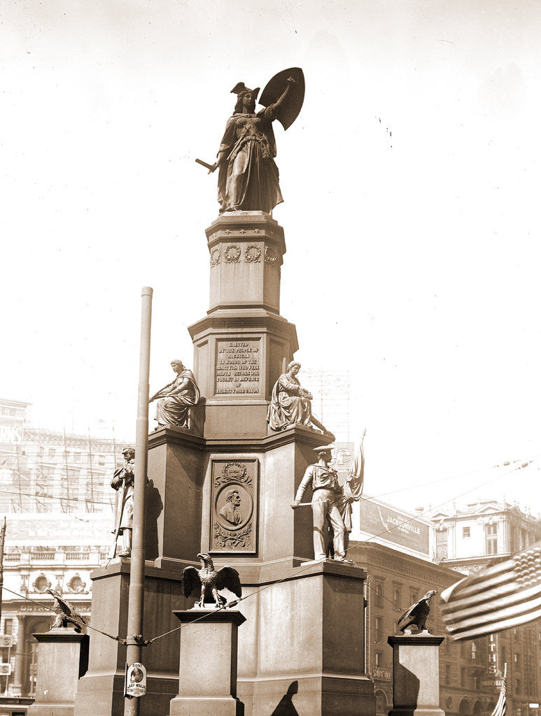 Detail of Soldiers' and Sailors' Monument, Monuments & memorials by Anonymous