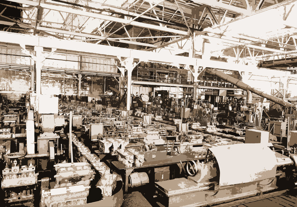 Detail of Executive operations, Automobile industry by Anonymous