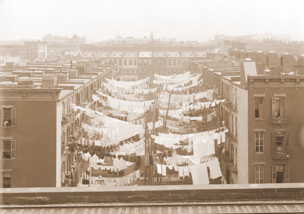 Detail of Yard of a tenement at Park Ave. Avenue and 107th St, New York by Anonymous