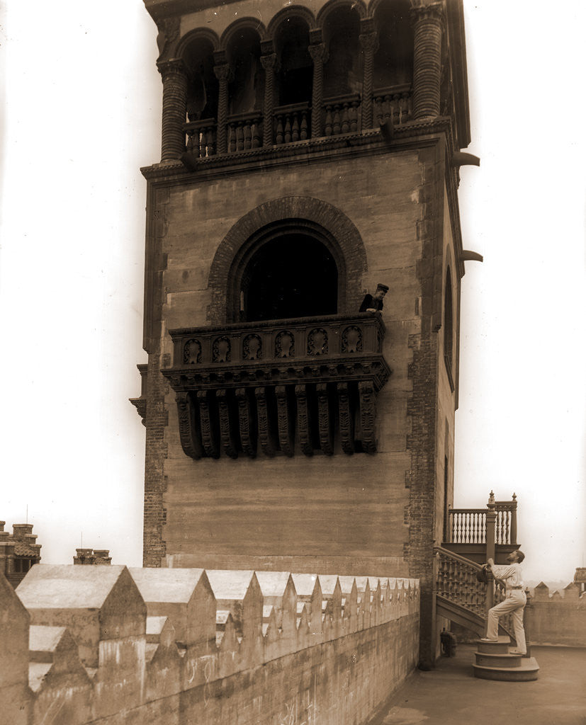 Detail of The west tower of the Ponce de Leon Hotel, Jackson by Anonymous