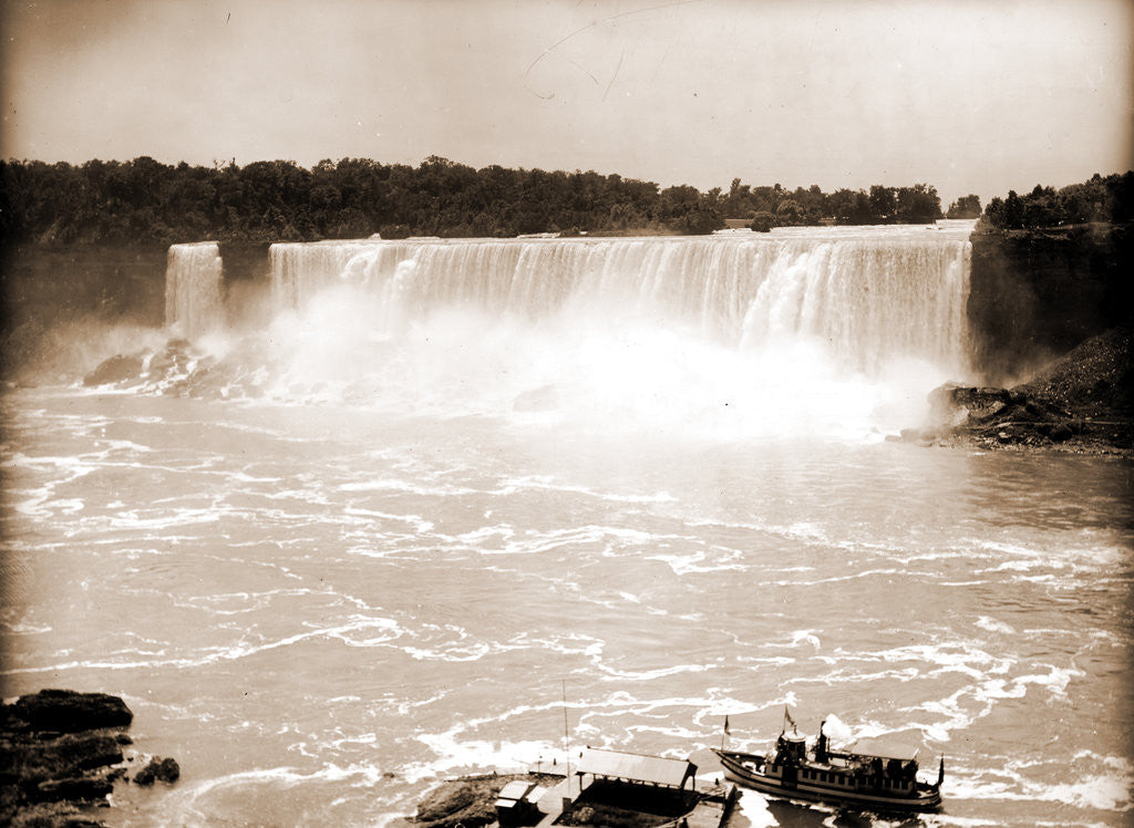 Detail of Niagara Falls and the Maid of the Mist, Maid of the Mist (Steamboat) by Anonymous