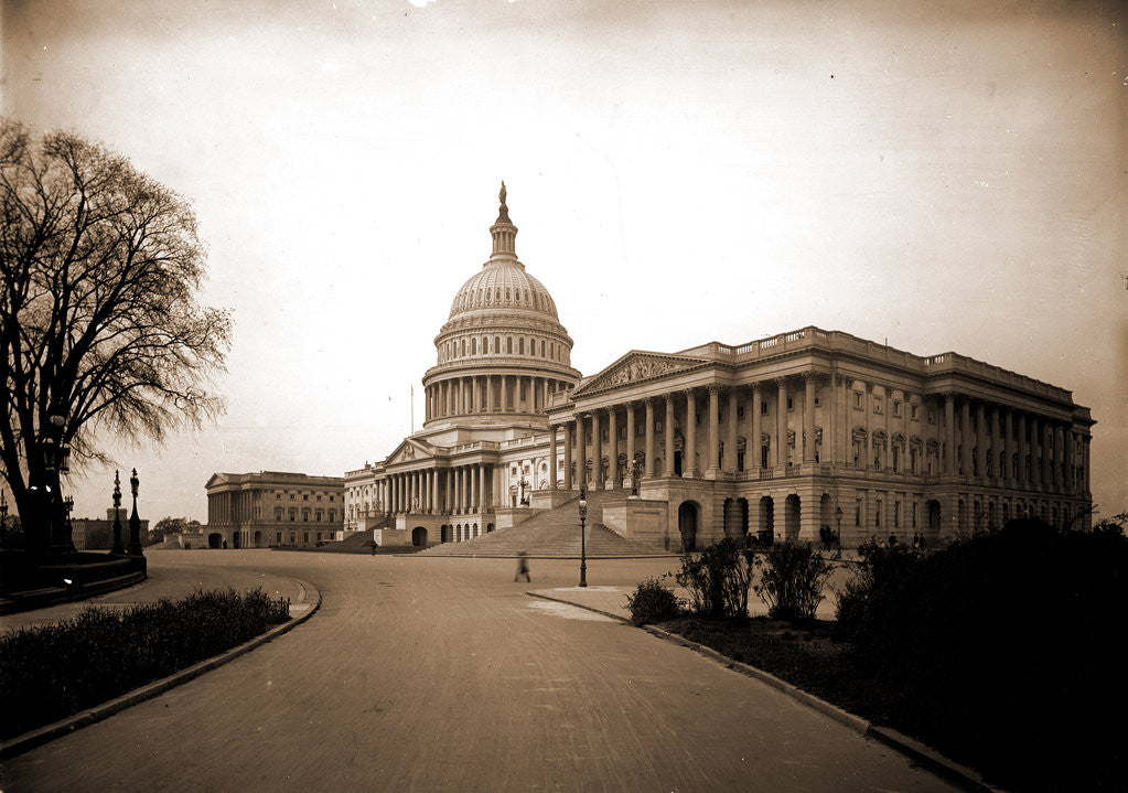 Detail of The United States Capitol from Northeast, Washington by Anonymous