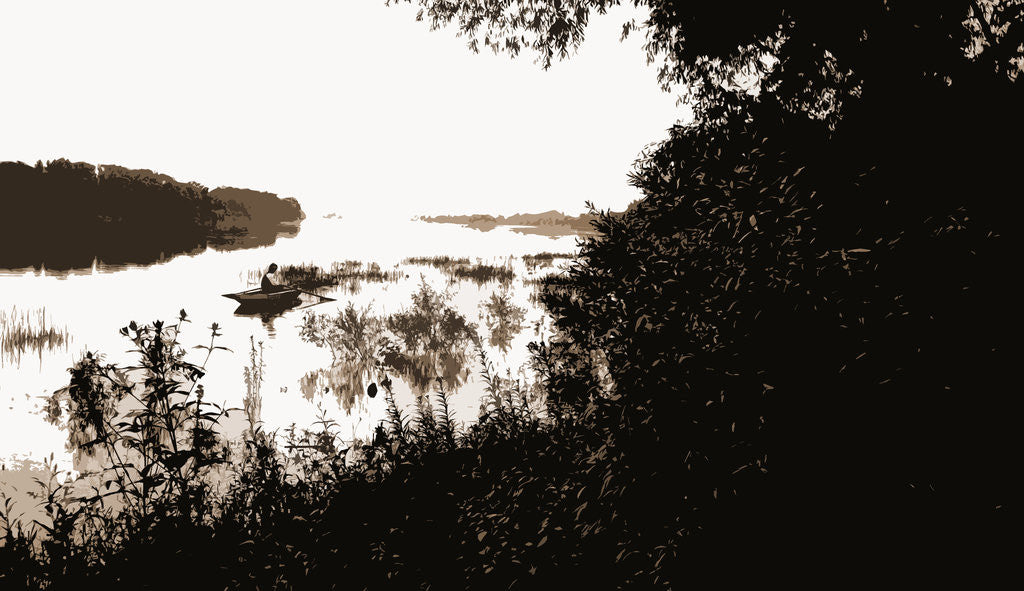 Detail of Rock River, view near Dixon by Anonymous
