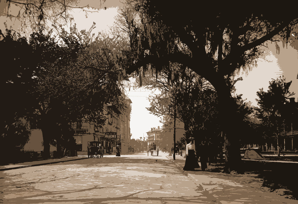 Detail of King Street, St. Augustine by Anonymous