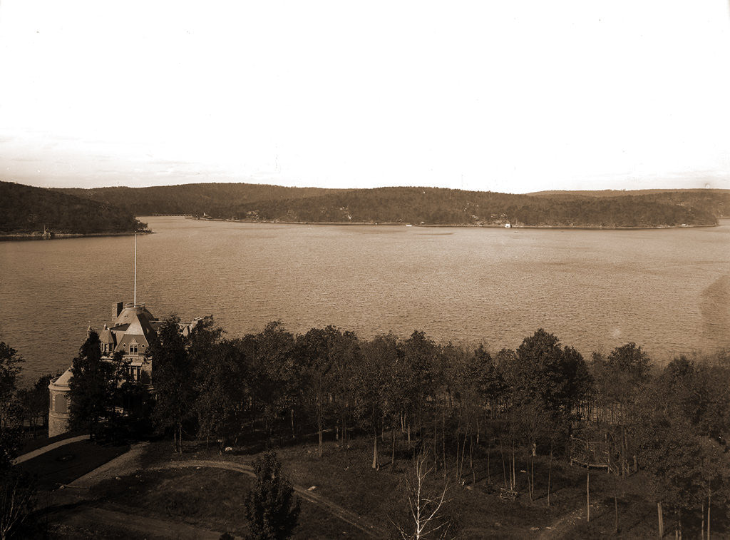 Detail of The Lake from the club, Hopatcong by Anonymous