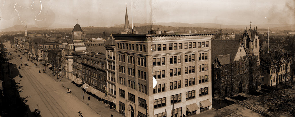 Detail of North Street from the park, Pittsfield by Anonymous