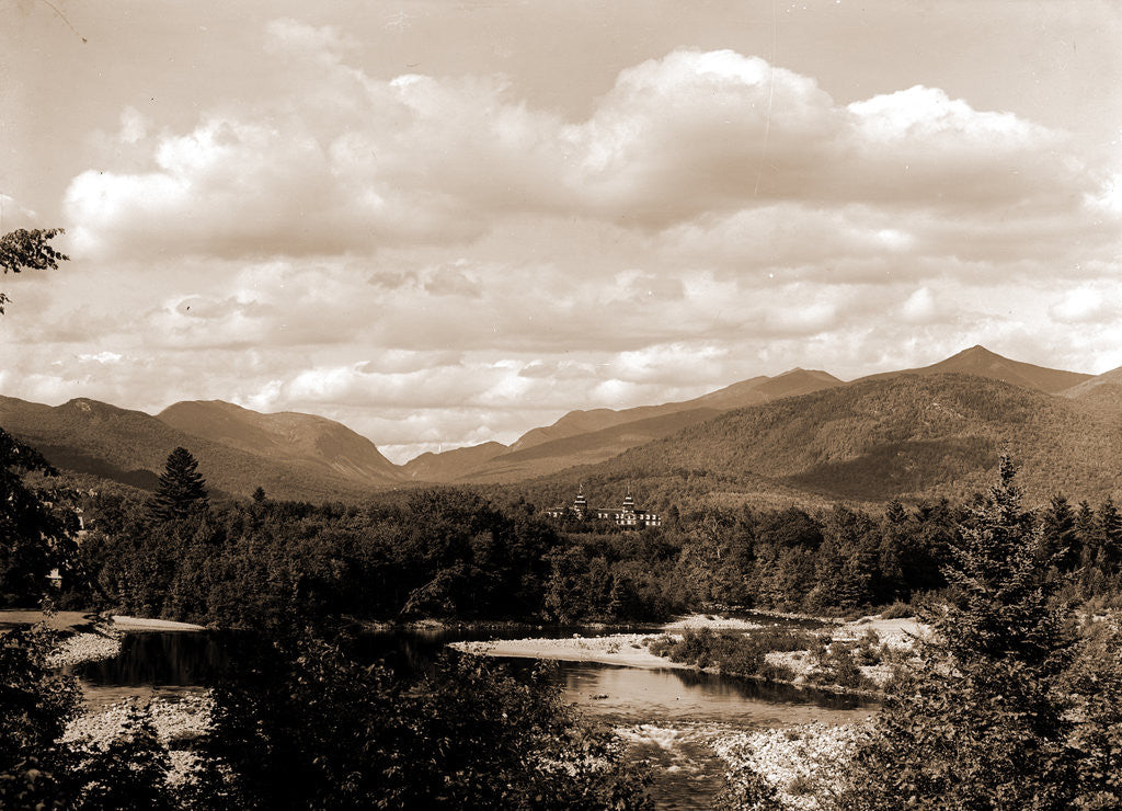 Detail of Franconia Mountains from North Woodstock, White Mountains by Anonymous