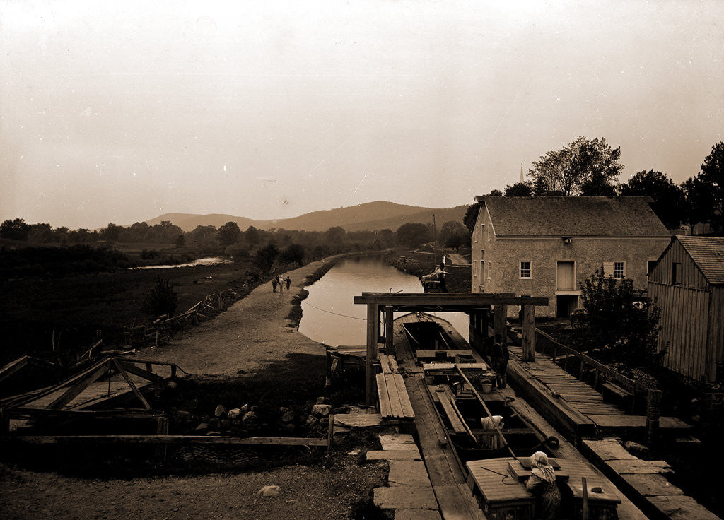 Detail of Morris and Essex Canal at Waterloo, N.J by Anonymous